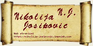 Nikolija Josipović vizit kartica